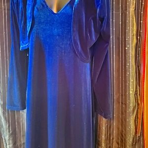 Two piece full length dress.